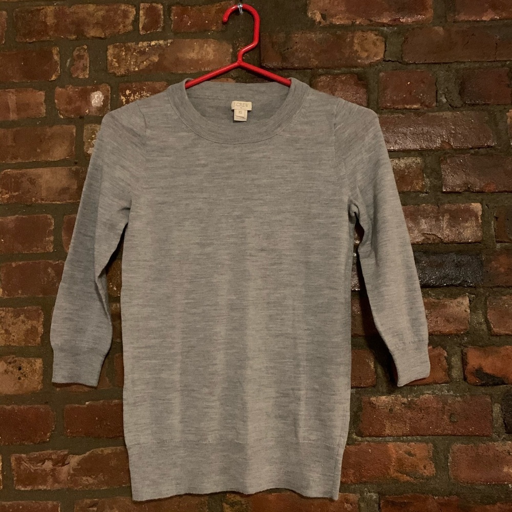 J.Crew Grey Merino Wool Sweater * XS